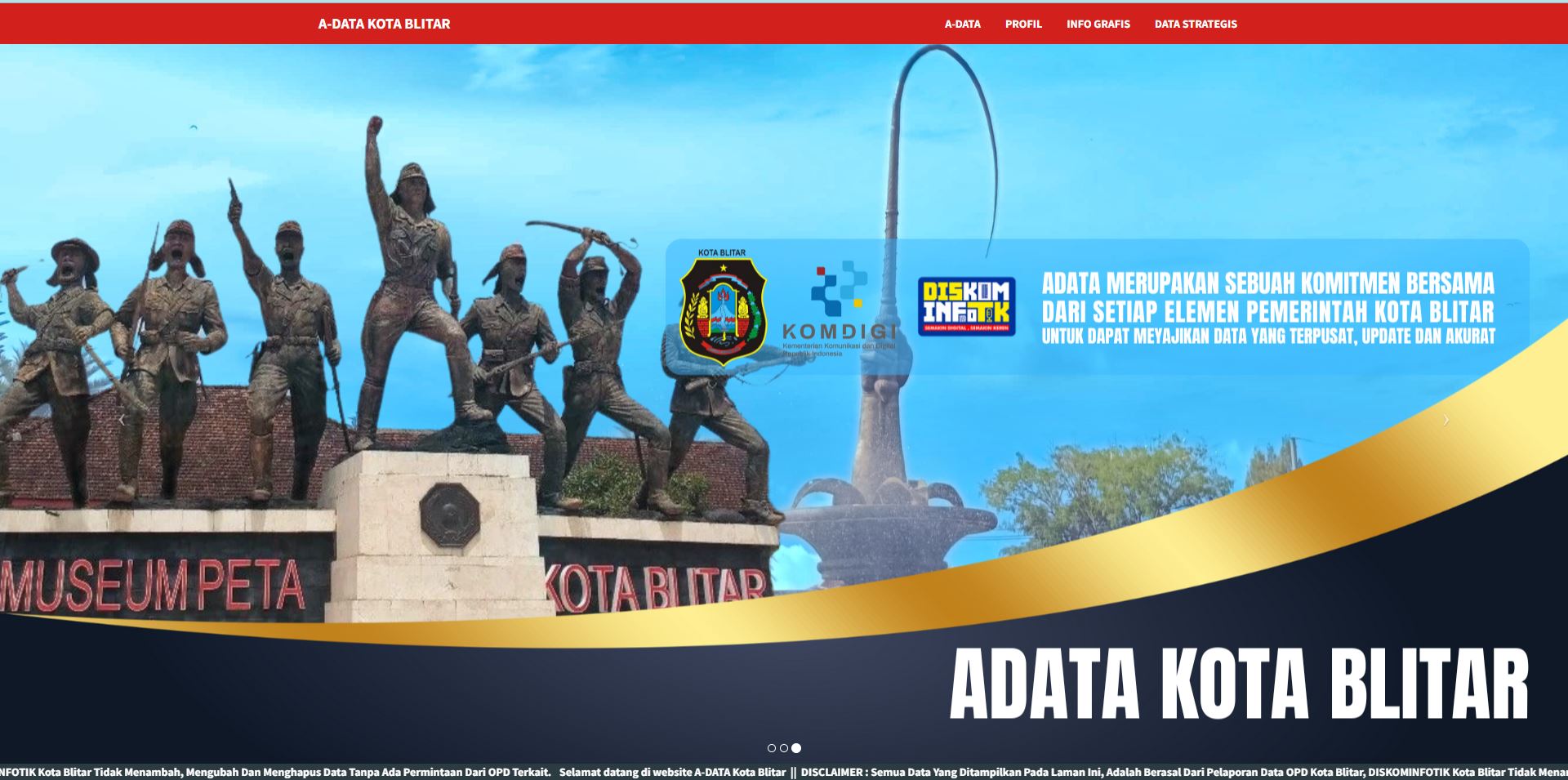 Pengembangan Aplikasi A-DATA Kota Blitar