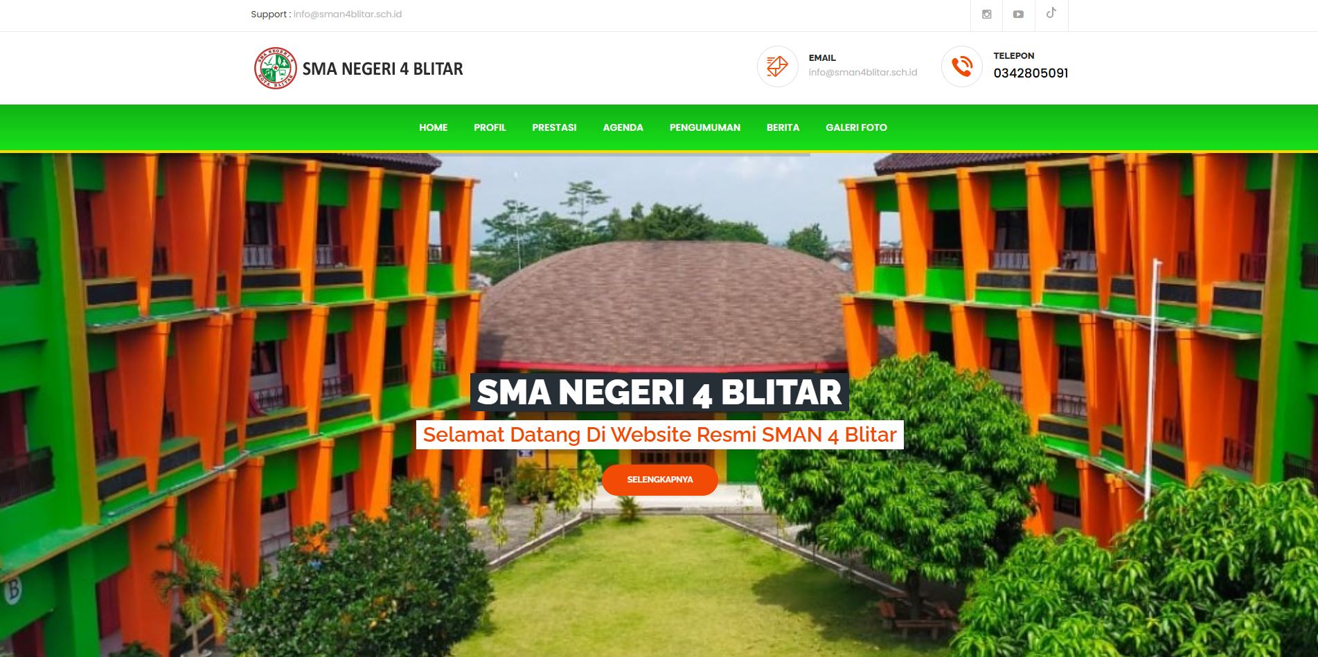 Pengembangan Website Resmi SMAN 4 Blitar